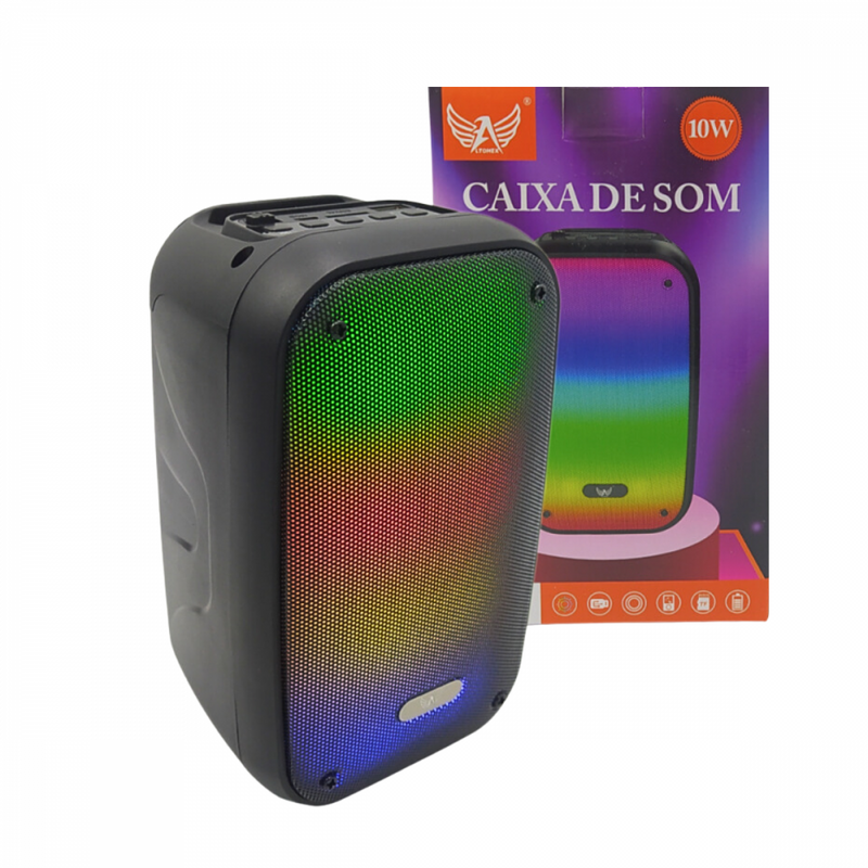 Caixa De Som Bluetooth 10W RGB Altomex AL-8921