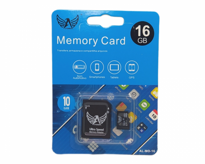 Cartão de memória 16GB Classe 10 Altomex AL-MO-16 / KA-M16