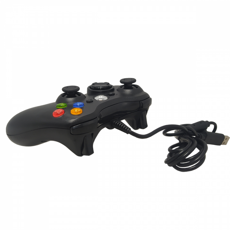 Controle Gamer Tipo Xbox 360 -COM FIO- 2,10 metros Joystick PC Computador Kapbom KAP-360