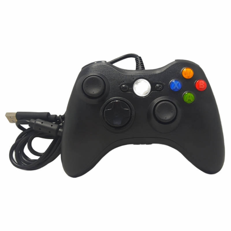 Controle Gamer Tipo Xbox 360 -COM FIO- 2,10 metros Joystick PC Computador Kapbom KAP-360