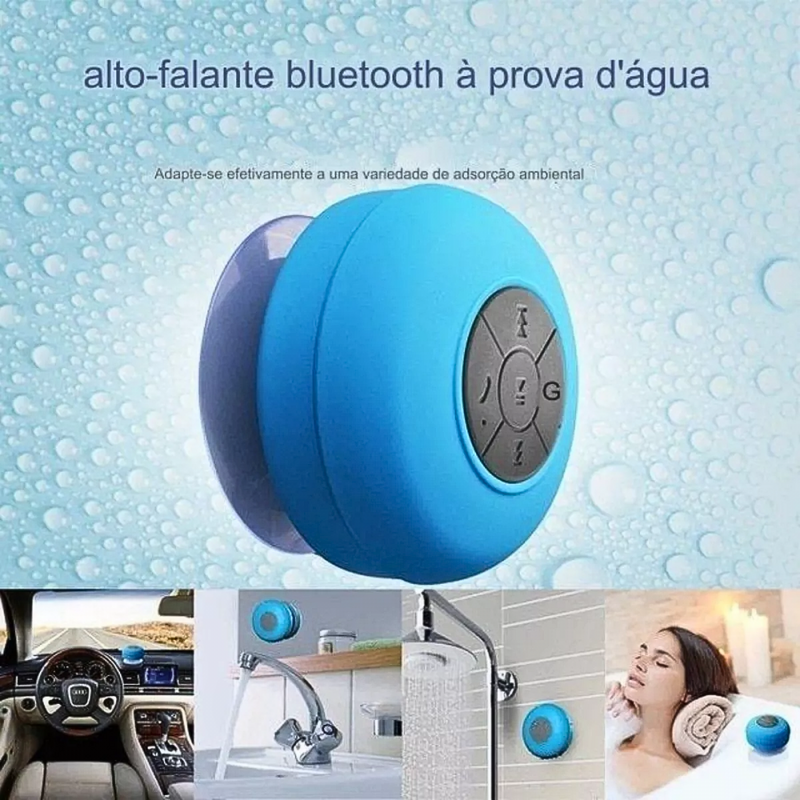 MINI Caixa de Som Bluetooth COLOR À Prova D'agua 5W com Ventosa Kapbom KA-8535 / AL-06