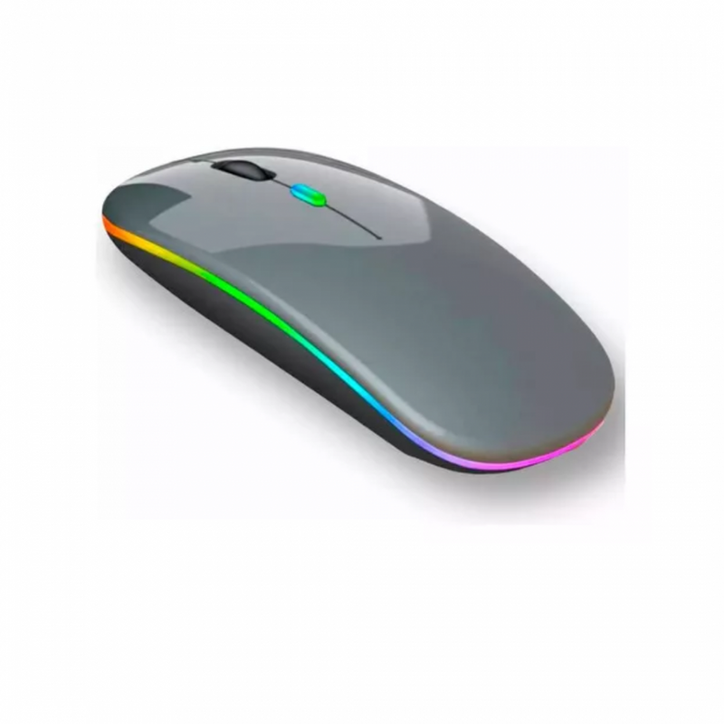 Mouse Sem Fio Bluetooth RGB 1600 dpi Exbom 3482