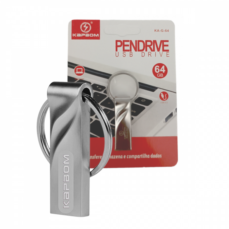 Pendrive Chaveiro 64GB Unidade Flash USB de Alta Velocidade USB Altomex AL-8U-64